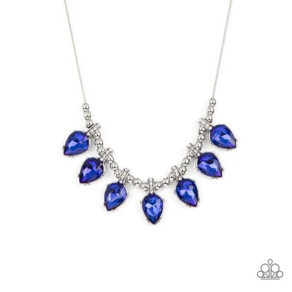 Crown Jewel Couture Blue Necklace - Picture 1 of 3